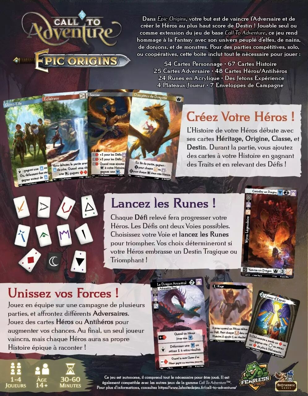 Call To Adventure Epic Origins Jeu De Cartes Boutique EspritJeu