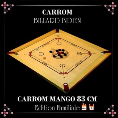 CARROM MANGO 66cm – Découvrez le jeu de billard indien !
