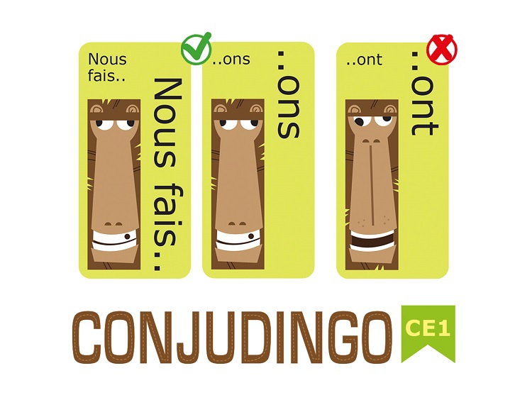 ConjuDingo CE1, à partir de 7 ans, le jeu amusant vous proposant 3 jeux de  conjugaison pour travailler les auxiliaires et verbes du 1er groupe au, By Aritma