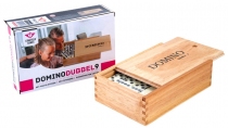 Dominos Double 9 avec pivot - Boîte bois