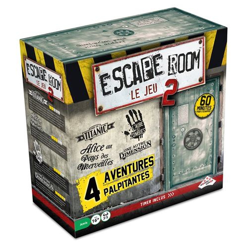 Escape Room 2 - Le Jeu - 4 Aventures - Escape Game - Boutique Esprit Jeu
