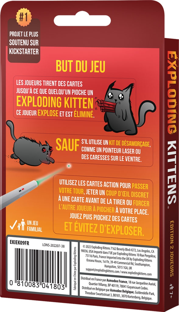 Exploding Kittens - Jeu de Cartes - Boutique Espritjeu