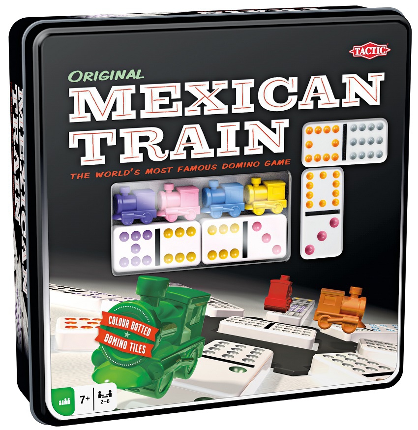 Jeu de domino mexicain train double 12 , points colorés un jeu de société  familial 