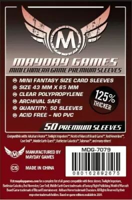 X Mm Lot De Prot Ge Cartes Premium Mini Chimera Mayday Games